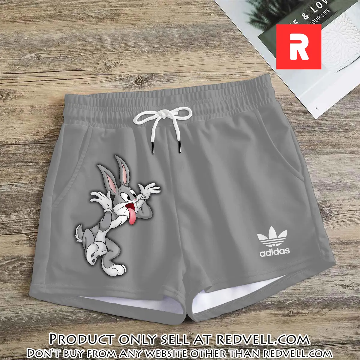 Premium bugs bunny in adidas women shorts lady beach shorts wms1078 rv5554721